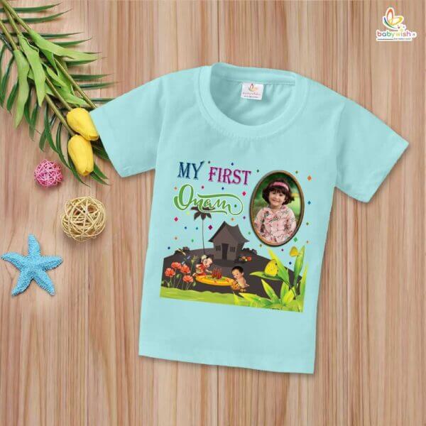 Babywish Onam Festivals Boys and Girls T-Shirt  Onam T-Shirts Half Sleeve - Image 2