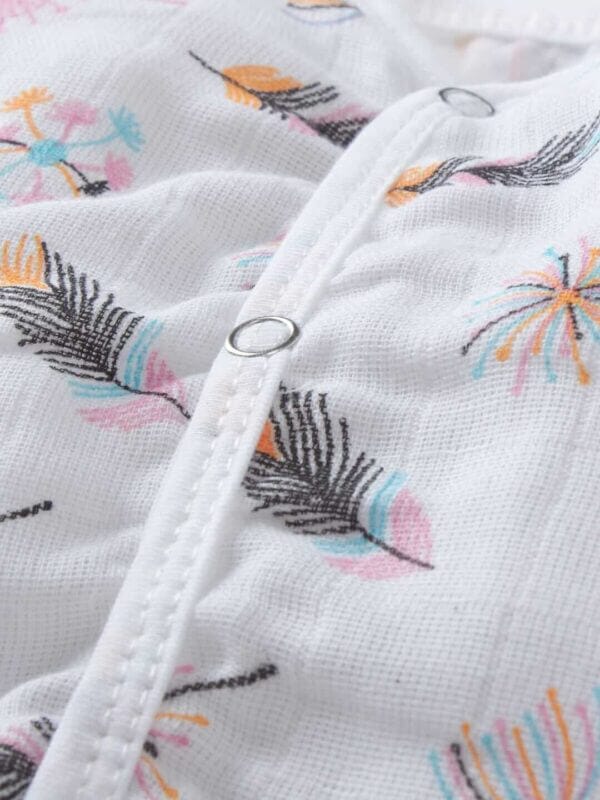 GOTS Certified Organic Muslin Jhabla for Newborn Babies Clothes Ultra Soft Unisex Summer Vest for Infants 3-Pack Gift Set - Image 3