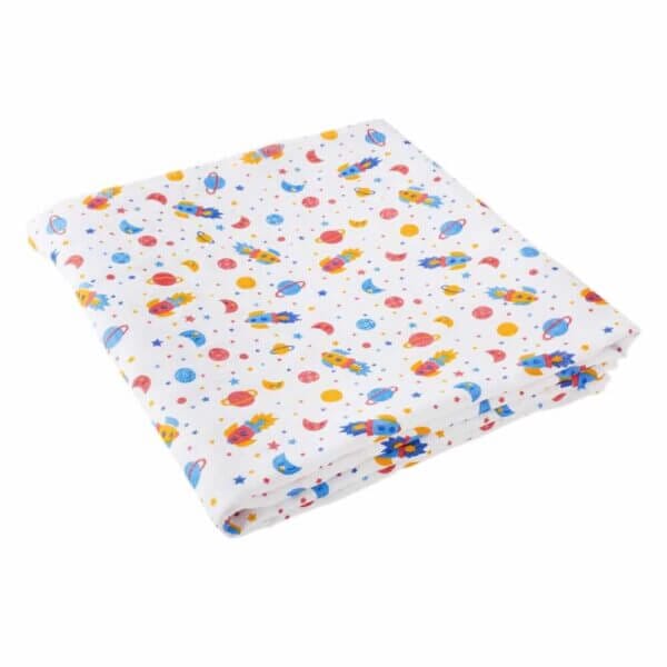 Muslin Swaddle Blankets 100% Organic for newborn Baby Multipurpose Infant Swaddle 112x112cm - Combo Pack of 2 - Image 2