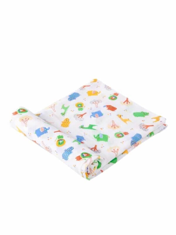Muslin Swaddle Blankets 100% Organic for newborn Baby Multipurpose Infant Swaddle 112x112cm - Combo Pack of 2 - Image 3