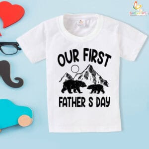 Our First Fathers Day with Matching Baby T-Shirt | Babywish