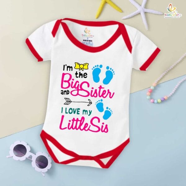 Babywish Rakshabandhan Romper Brother Sister Matching dress Rakshabandhan gift for Rakhi - Image 2