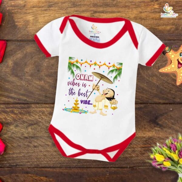 Babywish Onam Romper Brother Sister Matching dress for ONAM - Image 2
