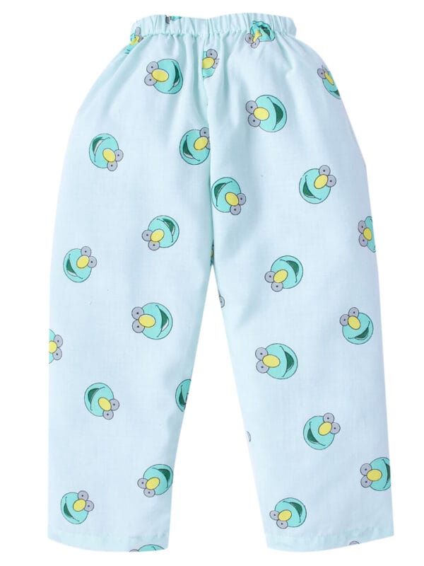 Kids Blue Sleepsuit for Boys and Girls Topwear and Pajamas Set - Image 5