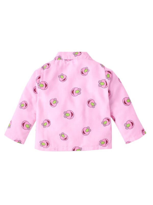 Kids Pink Sleepsuit for Boys and Girls Topwear and Pajamas Set - Image 3