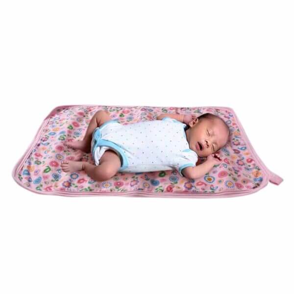 Baby Waterproof Bed Mattress Protector Pink Drysheet for Baby Soft Breathable Waterproof Bed Sheet Protector - Image 2