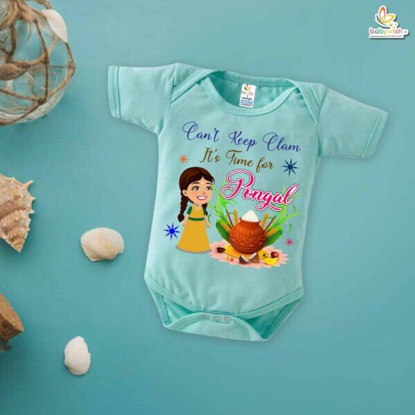 Babywish Pongal Romper Clothes My First Pongal Bodysuits Can't Keep Calm It's Pongal - Image 4