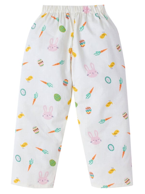 Kids Cotton Nightwear Set | Bunny Print Full Sleeve Pajama Set for Boys & Girls | Babywish - Image 3