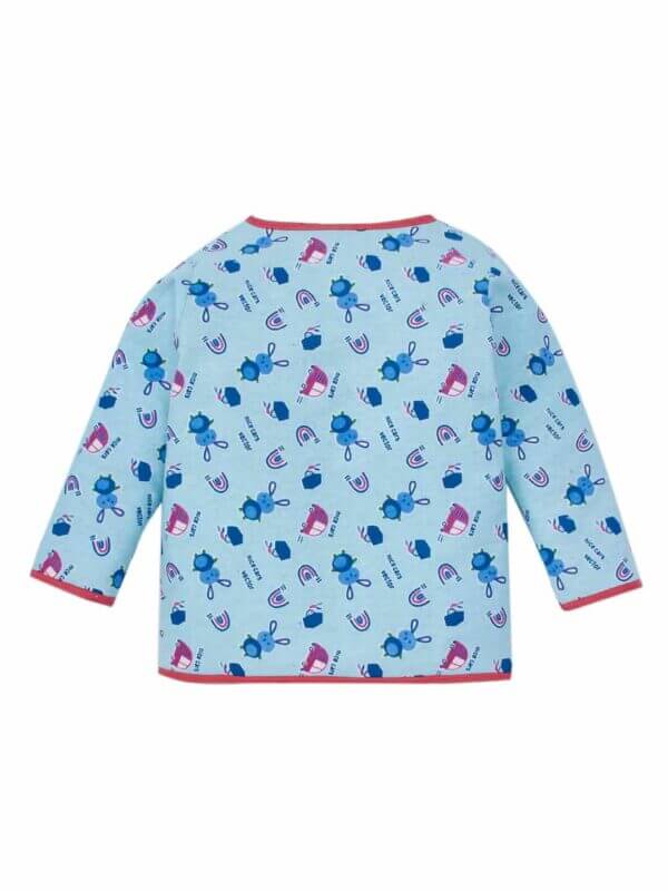 kids top bottom baby Jhabla Set Full Sleeve Pure Flannel kids tshirt Jhabla pajama set - Blue Nice Car Vector Print - Image 3