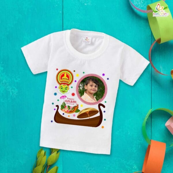 Babywish Onam Festivals Boys and Girls T-Shirt  Onam T-Shirts Half Sleeve - Image 2