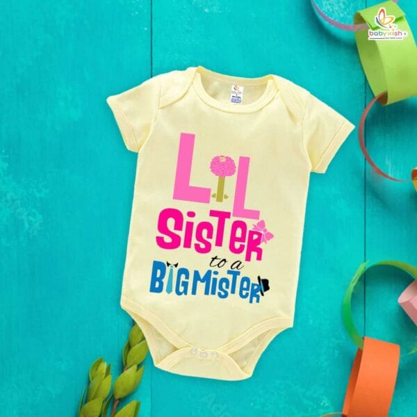Babywish Rakshabandhan Romper Brother Sister Matching dress Rakshabandhan gift for Rakhi - Image 3