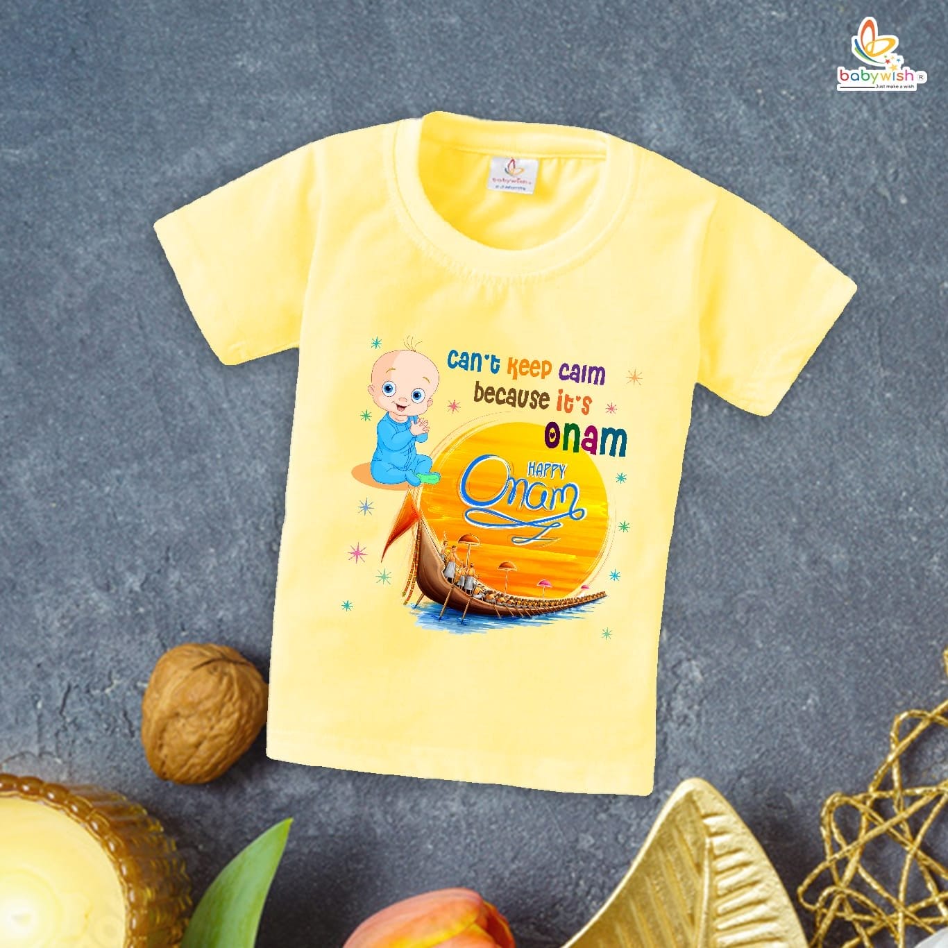 Babywish Onam Festivals Boys and Girls T-Shirt Onam T-Shirts Half Sleeve