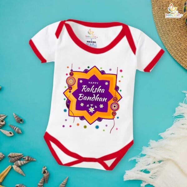 Babywish Rakshabandhan Romper Brother Sister Matching dress Rakshabandhan gift for Rakhi - Image 2