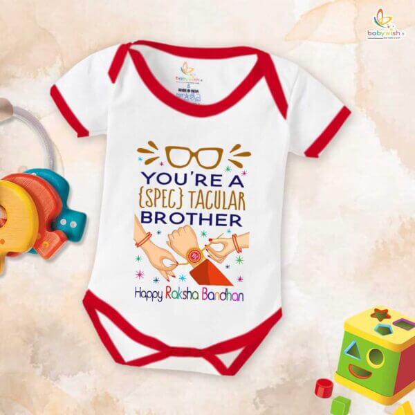 Babywish Rakshabandhan Romper Brother Sister Matching dress Rakshabandhan gift for Rakhi - Image 2