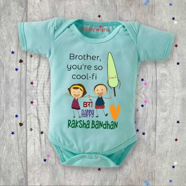 Babywish Rakshabandhan Romper Brother Sister Matching dress Rakshabandhan gift for Rakhi - Image 5