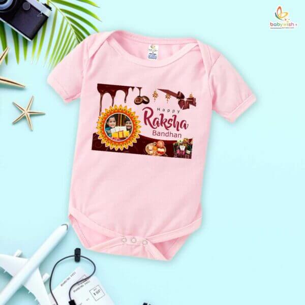Babywish Rakshabandhan Romper Brother Sister Matching dress Rakshabandhan gift for Rakhi - Image 3