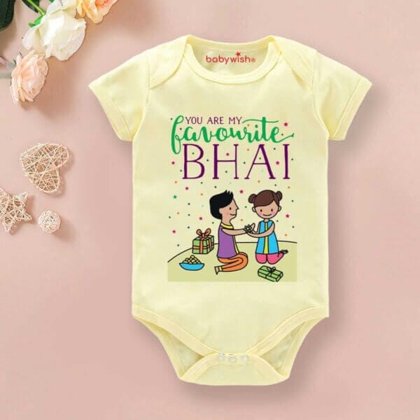 Babywish Rakshabandhan Romper Brother Sister Matching dress Rakshabandhan gift for Rakhi - Image 5