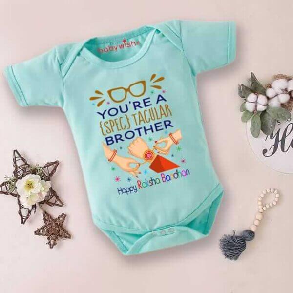 Babywish Rakshabandhan Romper Brother Sister Matching dress Rakshabandhan gift for Rakhi - Image 5