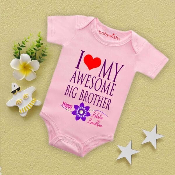 Babywish Rakshabandhan Romper Brother Sister Matching dress Rakshabandhan gift for Rakhi - Image 4