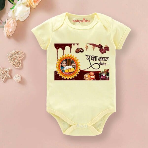 Babywish Rakshabandhan Romper Brother Sister Matching dress Rakshabandhan gift for Rakhi - Image 3