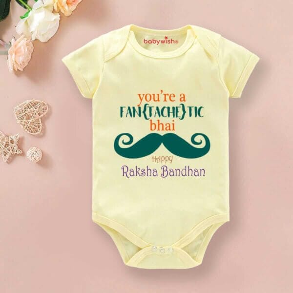 Babywish Rakshabandhan Romper Brother Sister Matching dress Rakshabandhan gift for Rakhi - Image 3