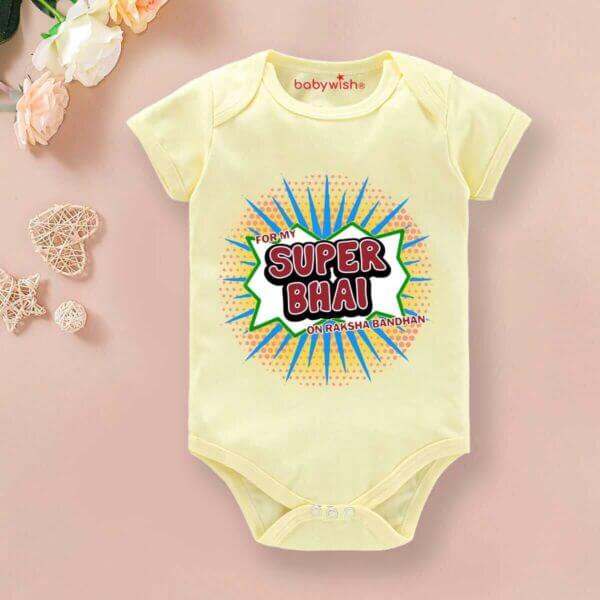 Babywish Rakshabandhan Romper Brother Sister Matching dress Rakshabandhan gift for Rakhi - Image 3