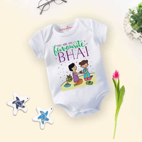 Babywish Rakshabandhan Romper Brother Sister Matching dress Rakshabandhan gift for Rakhi - Image 3