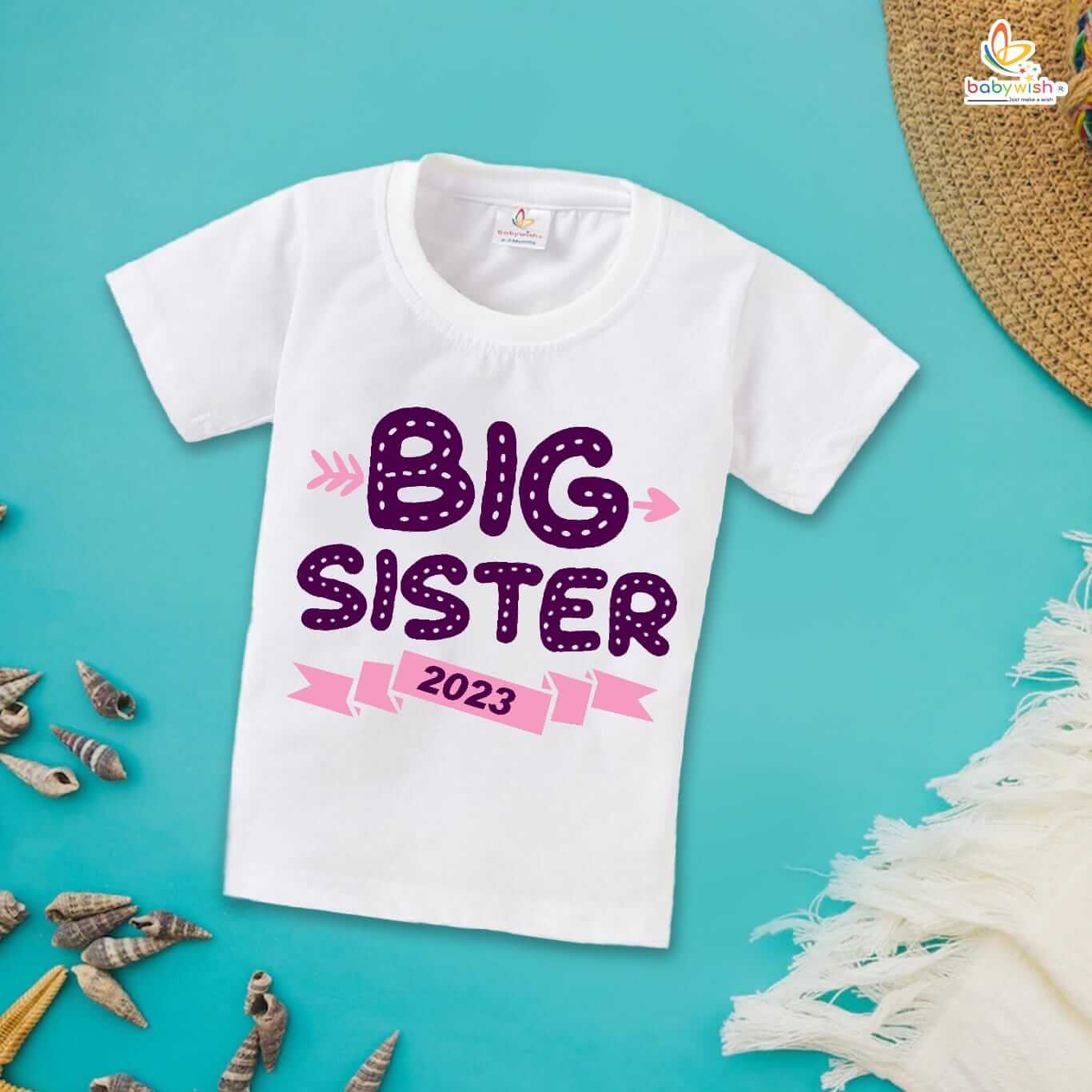 Rakshabandhan T-Shirt for Kids, Brother Sister Matching Outfit, Cute Rakhi Festival Gift Tee, Half Sleeve Cotton Topwear for Boys & Girls – Babywish