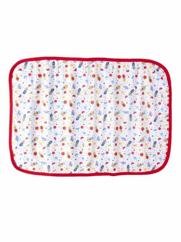 Baby Waterproof Bed Mattress Protector Red Drysheet for Baby Soft Breathable Waterproof Bed Sheet Protector - Image 2
