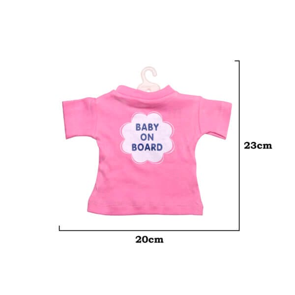 Baby on Board Car Decals Cloth Safety Sign Board with Hanger & Vacuum suction cup - Image 3