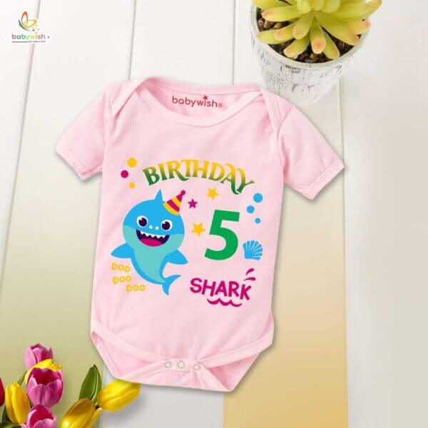 Five month unisex baby romper half sleeve round neck onesie - Image 3