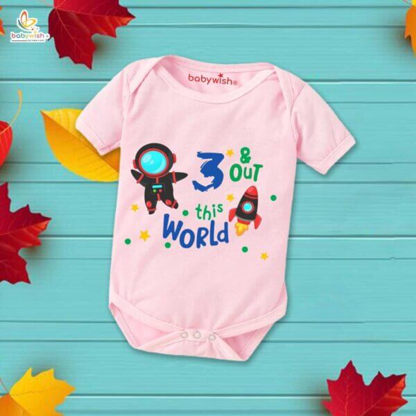 Three month unisex baby romper half sleeve round neck onesie - Image 3