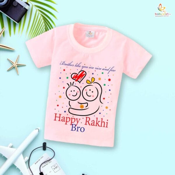 Babywish Rakshabandhan T-Shirt Brother Sister Matching dress Rakshabandhan gift for Rakhi Tee - Image 3