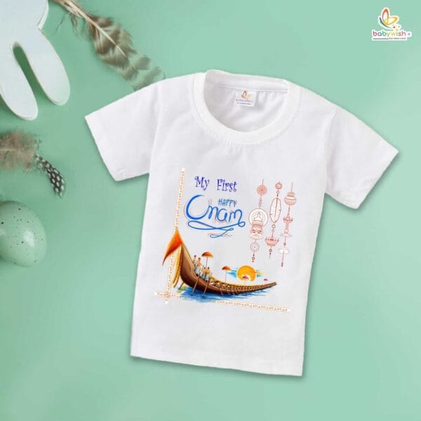 Babywish Onam Festivals Boys and Girls T-Shirt  Onam T-Shirts Half Sleeve - Image 4