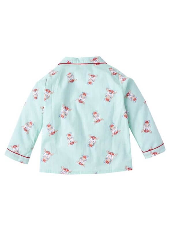 Babywish Kids Sleepsuit for Baby Boy’s and Girl’s Topwear and Pajamas Set Long Sleeve Sleepwear Baby Clothing Sets - Sea Green Unicorn Print - Image 3
