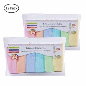 Baby Washcloths for Newborn face hand towels Combo Pack - Multicolor