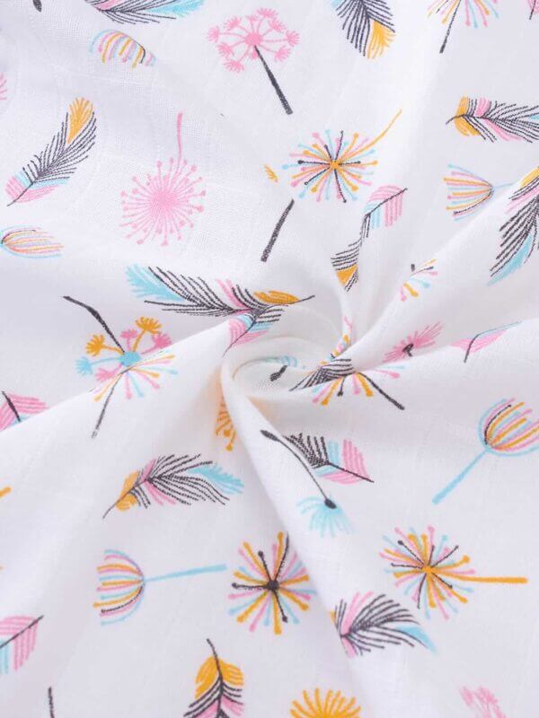 Muslin Swaddle Blankets 100% Organic for newborn Baby Multipurpose Infant Swaddle 112x112cm - Image 3