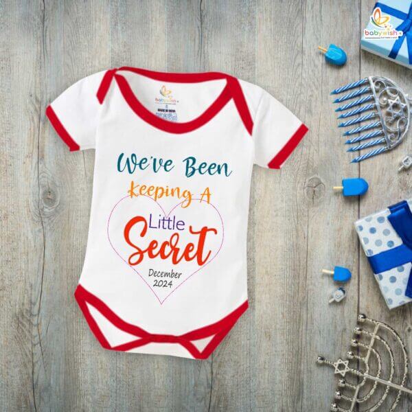 Pregnancy Announcement Baby Romper – We’ve Been Keeping a Little Secret Bodysuit – Cute Surprise Baby Reveal Outfit for Newborn Girl or Boy – Babywish - Image 5