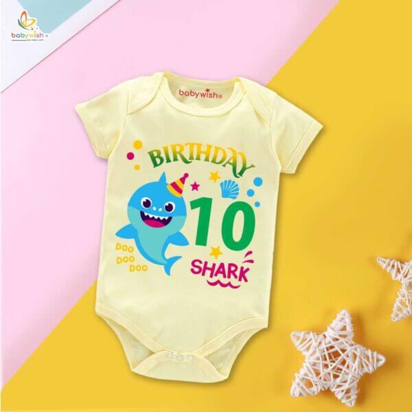 Ten month unisex baby romper half sleeve round neck onesie - Image 4