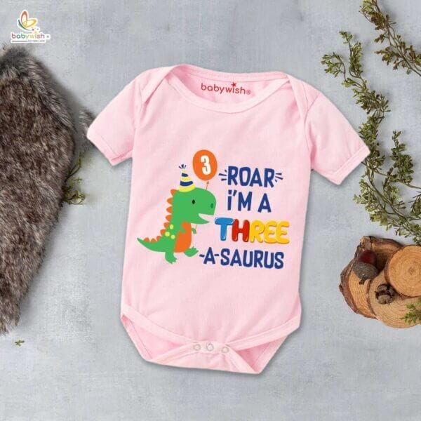 Three month unisex baby romper half sleeve round neck onesie - Image 4