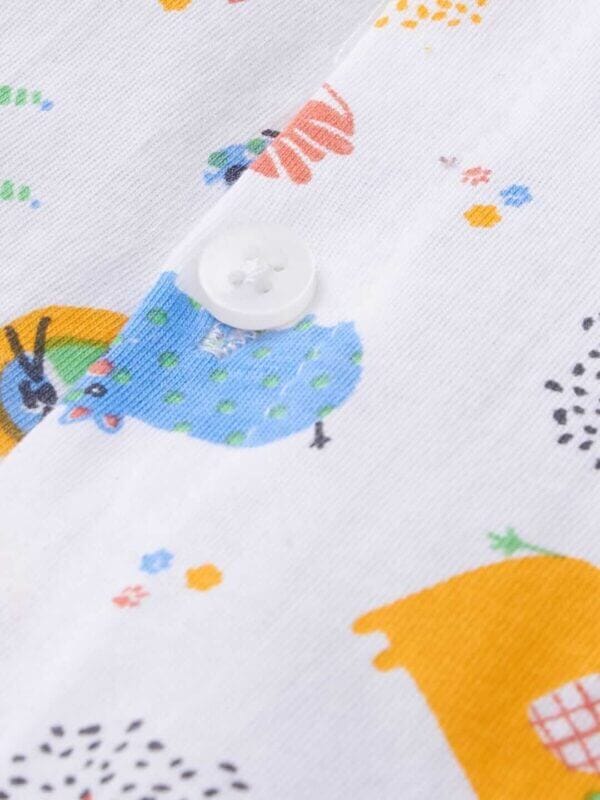 Kids Sleepsuit for Baby Boy’s and Girl’s Topwear and Pajamas Set Long Sleeve Sleepwear Baby Clothing Sets - Planet Animal Theme - Image 6
