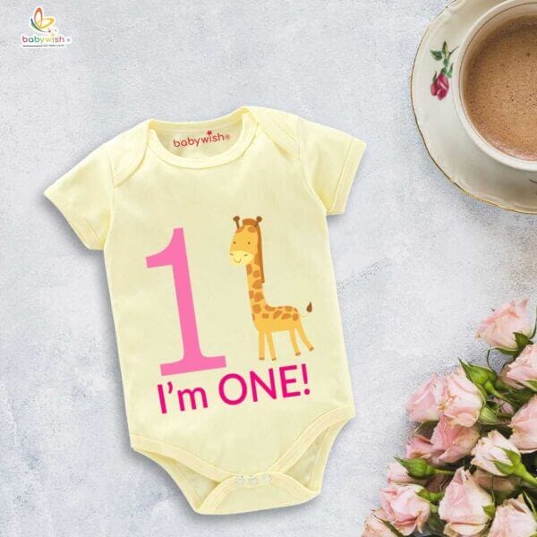 One month unisex baby romper half sleeve round neck onesie - Image 4