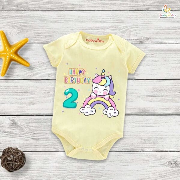 Two month unisex baby romper half sleeve round neck onesie - Image 4