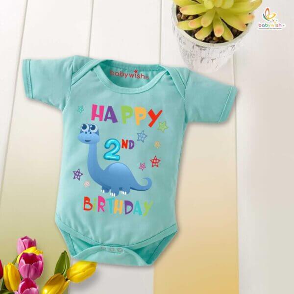 Two month unisex baby romper half sleeve round neck onesie - Image 3