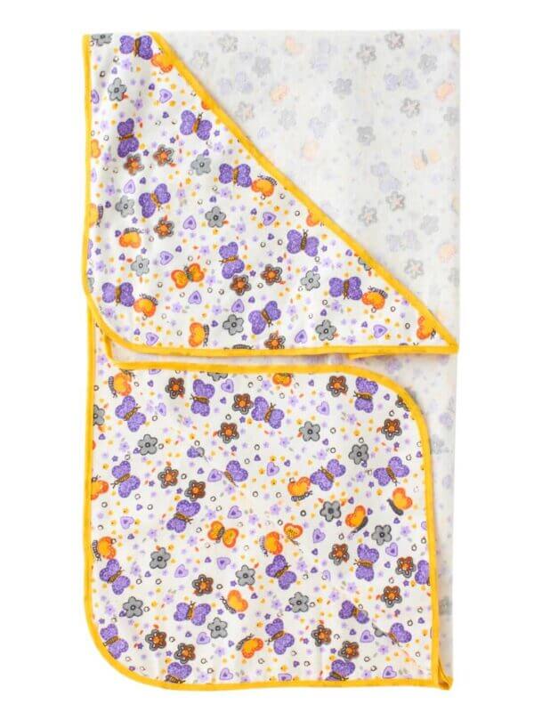 Baby Flannel hooded towels for new born Butterfly Printed Bath Towel for Boys and Girls Infants kids towel - Image 2