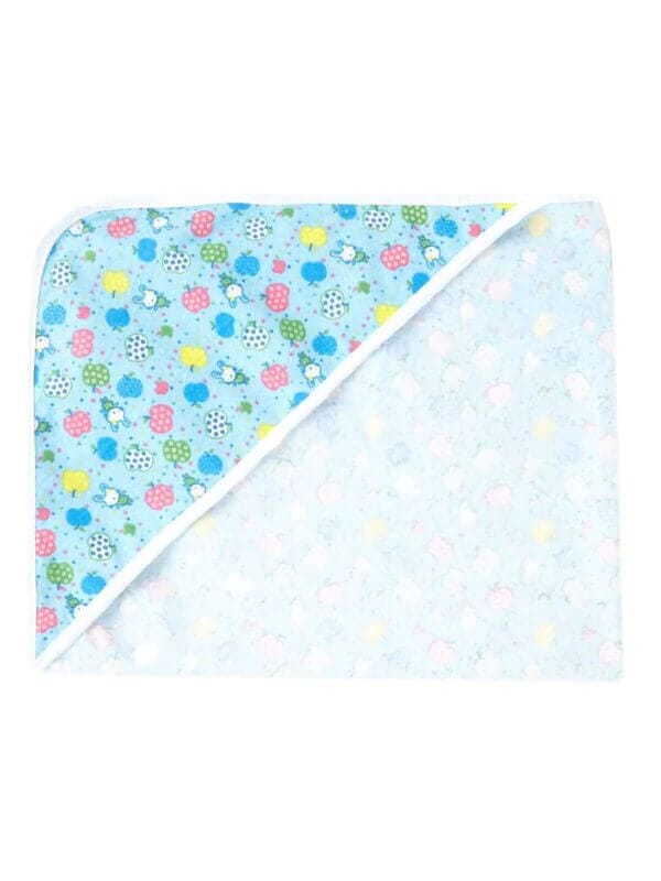Baby Flannel hooded towels for new born Fruits Printed Bath Towel for Boys and Girls Infants kids towel - Image 2