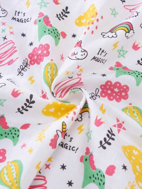 Muslin Swaddle Blankets 100% Organic for newborn Baby Multipurpose Infant Swaddle 112x112cm - Combo Pack of 2 - Image 7