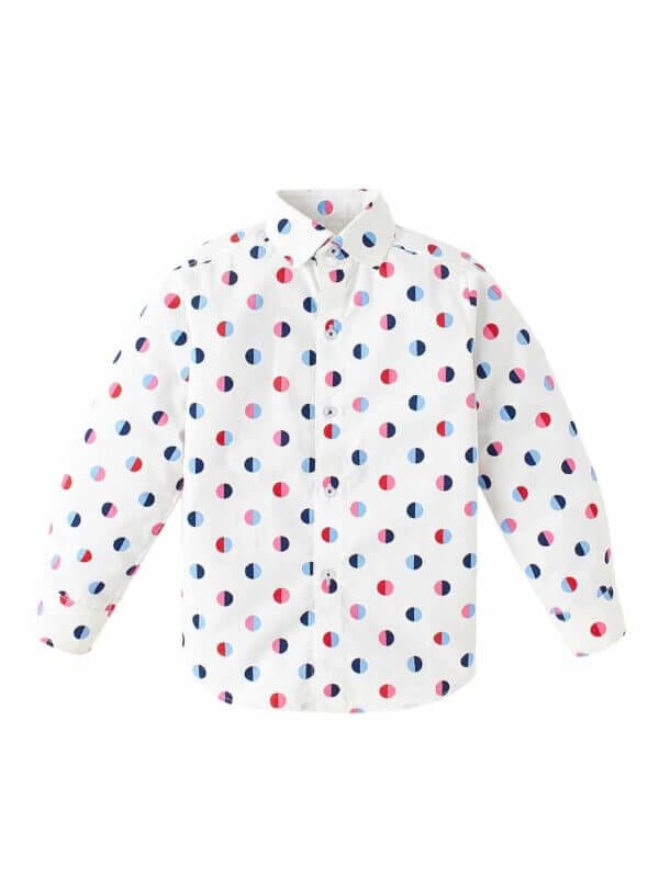 Kids Full Sleeve Shirt for Boy’s and Girl’s Polka Dot Printed Theme Toddler Shirt Summer and Winter Top wear Kids Clothes - Image 3