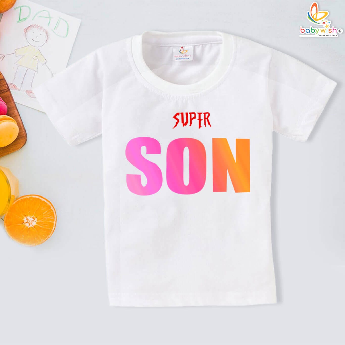 Father’s Day Super SON T-Shirt for Boys by Babywish
