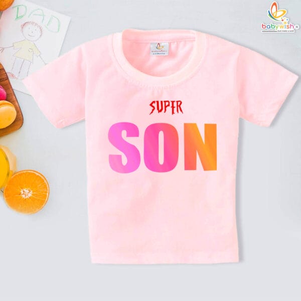 Fathers Day Super SON T-Shirt for Boys | Perfect Gift Idea | Babywish - Image 3